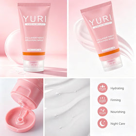 POLAR HAIR YURI on a bathroom shelf at night showing bedtime skincare convenience