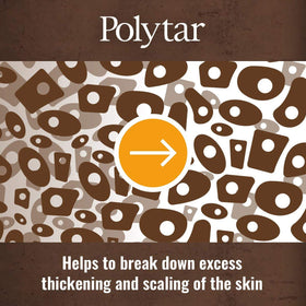 Polytar in a bathroom setting on shelf showing convenience for daily routine