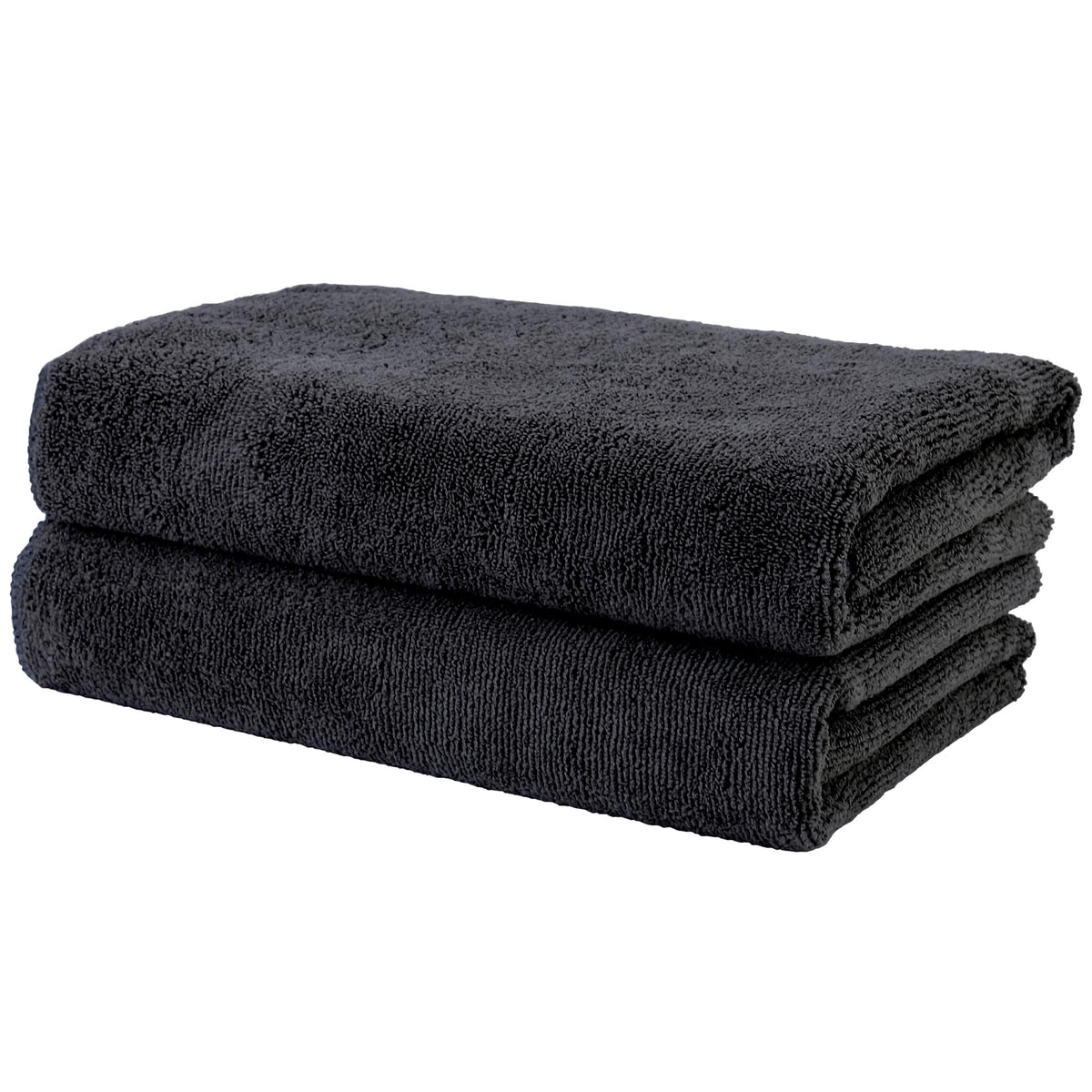 POLYTE front pack view showing two towels and packaging benefits