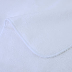 POLYTE towel beside hand showing 20 x 40 inch scale and coverage