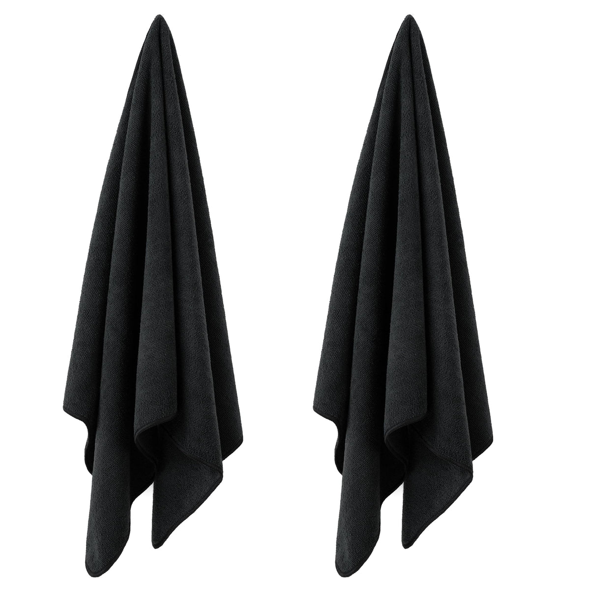 POLYTE towel in hand showing 20x40 inch scale and coverage