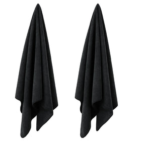 POLYTE towel in hand showing 20x40 inch scale and coverage