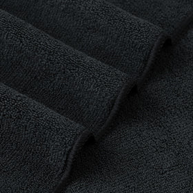 POLYTE two towels stacked in bathroom lifestyle for quick rotation