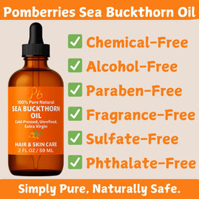 Pomberries oil texture close-up demonstrating lightweight absorption
