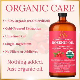 Pomberries bottle label detail showing USDA organic certification and trusted quality