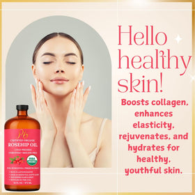 Pomberries oil beside gua sha tool illustrating massage glide and nourishment