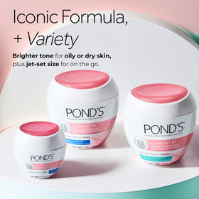 POND’S two-pack beside ruler showing 7 oz size and value