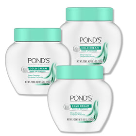 POND'S cold cream front jar showing product branding and size benefit