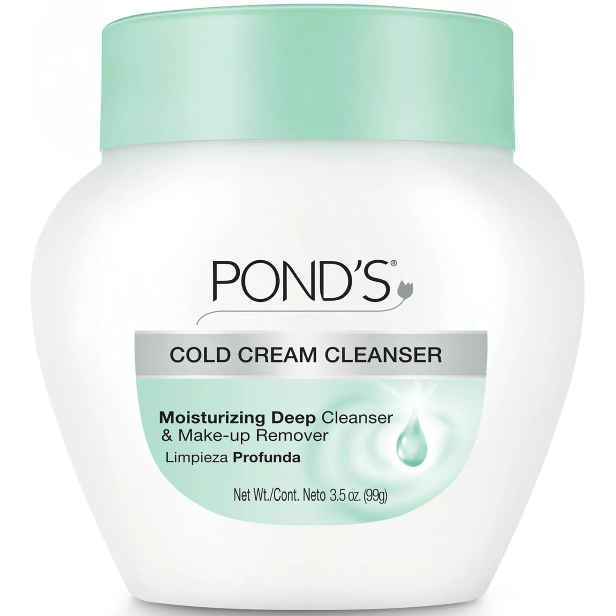 POND'S cold cream front packaging showing brand and jar for reassurance