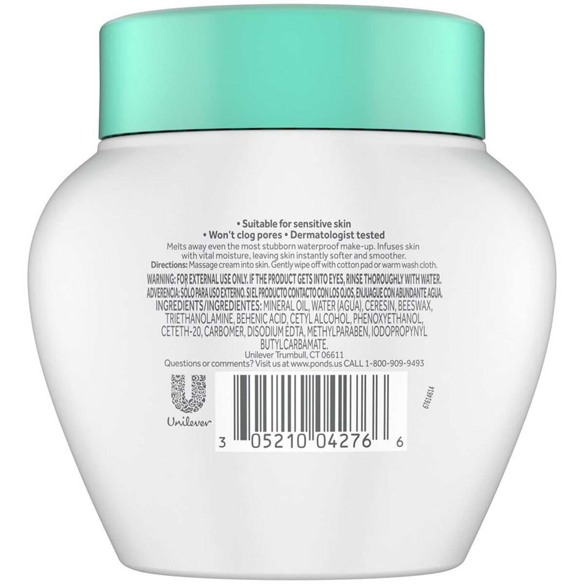 POND'S open jar showing creamy texture to illustrate gentle, rich hydration
