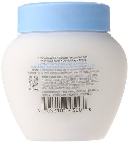 Dove Pond's cream front jar showing label and hydration benefits