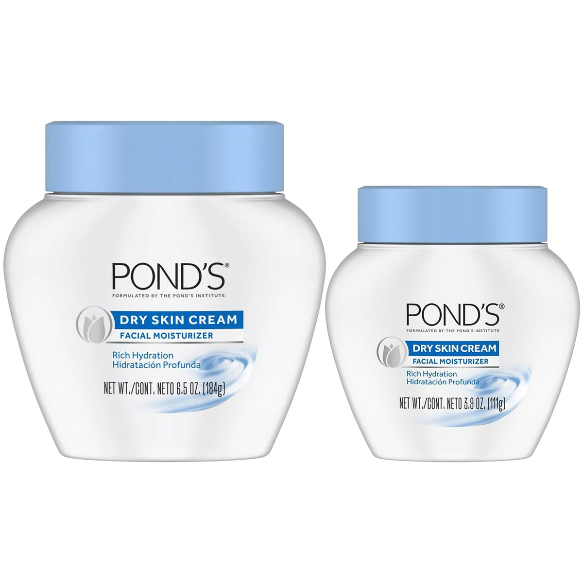 POND'S front view of both jars showing bundle convenience and hydration