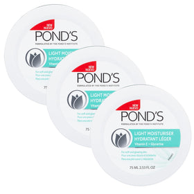 POND'S front packaging shows compact tubes and brand clarity for easy use