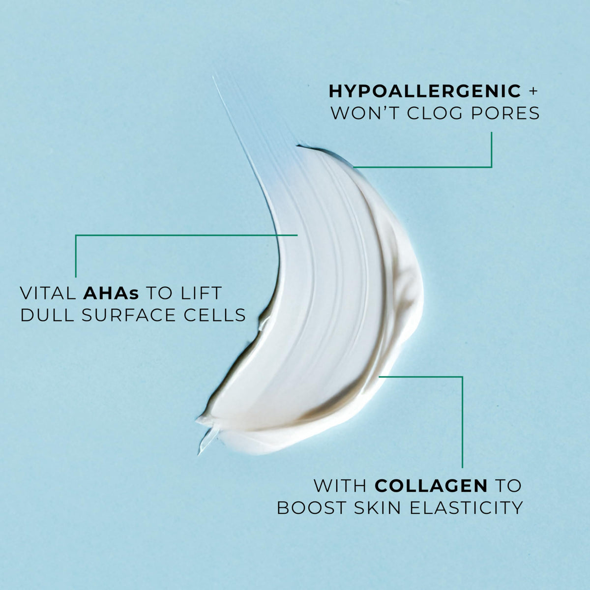 POND'S cream on hand being smoothed to show absorbency and hydration
