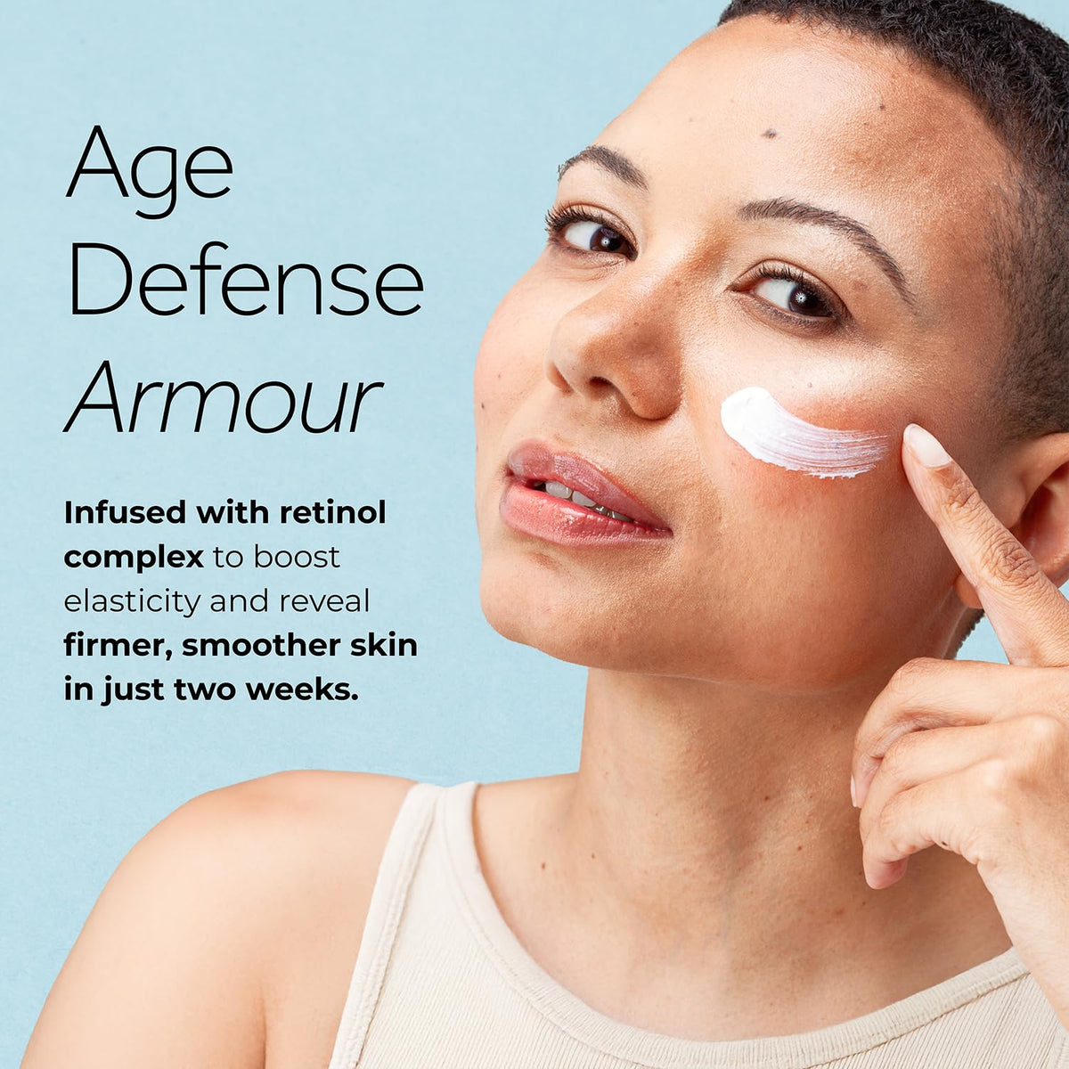 POND'S cream on fingers demonstrating rich hydration and spreadability