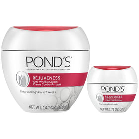 POND'S front packaging showing two-jar bundle and clear product benefit