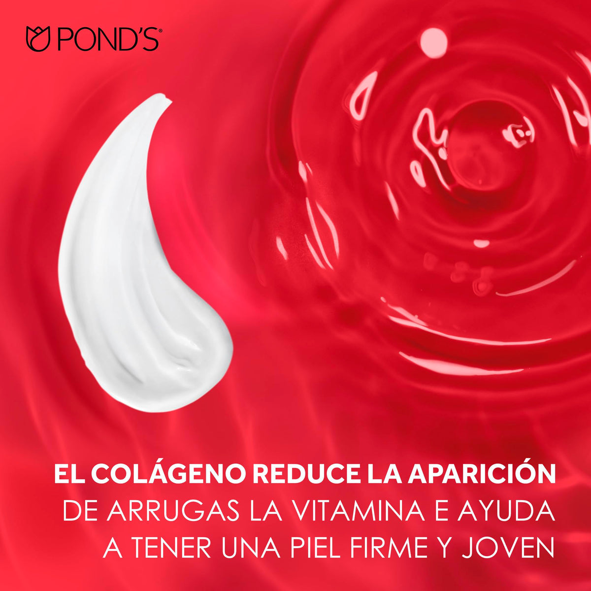 POND'S ingredient callout with collagen and vitamin E for nourishment