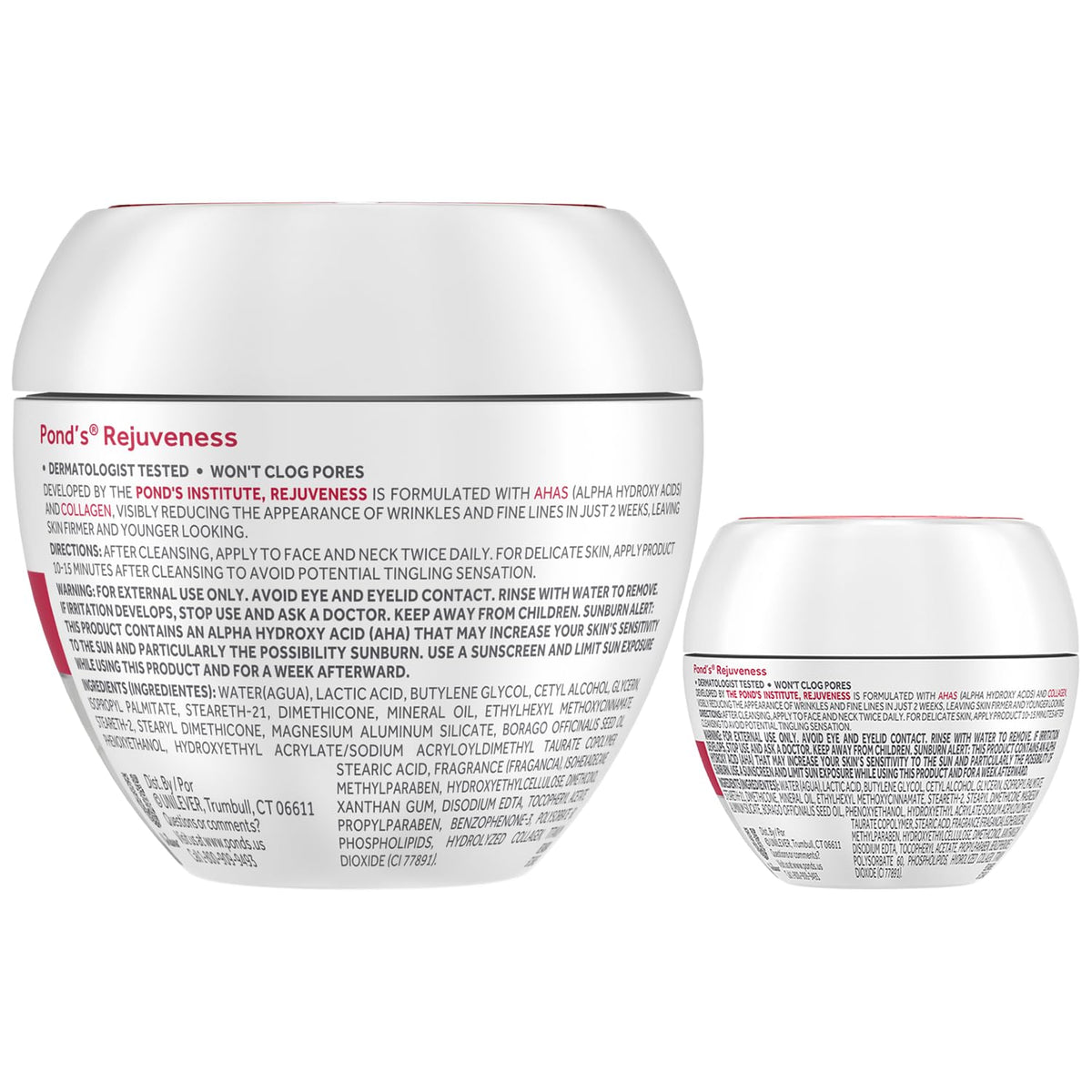 POND'S open jar texture highlighting smooth cream for easy absorption