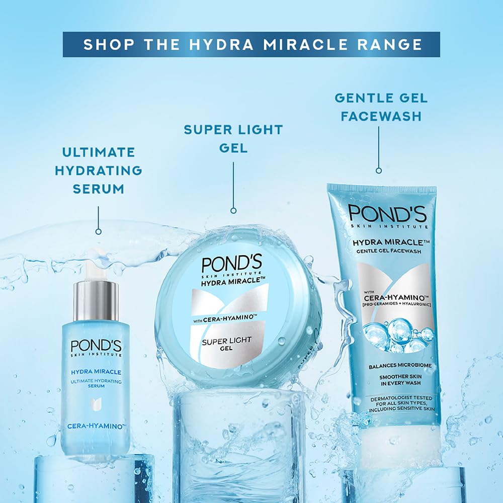 POND'S gel inside a toiletry bag illustrating 100ml travel-friendly convenience