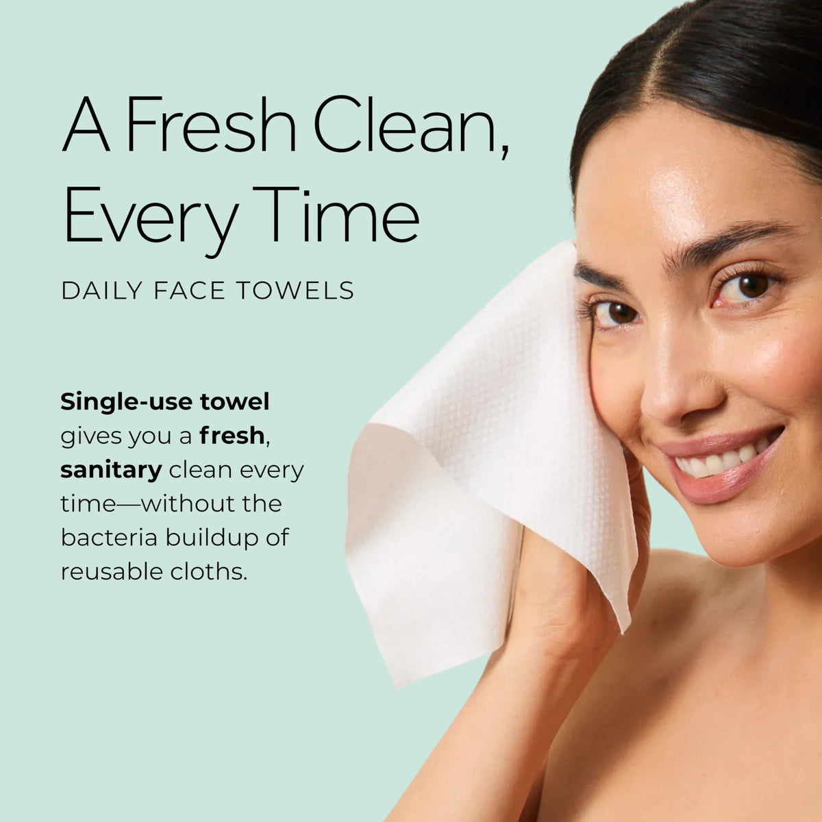 POND’S towel removing makeup demonstrating gentle effectiveness