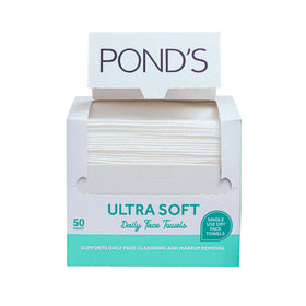 POND’S front packaging showing 50-count pack and convenience