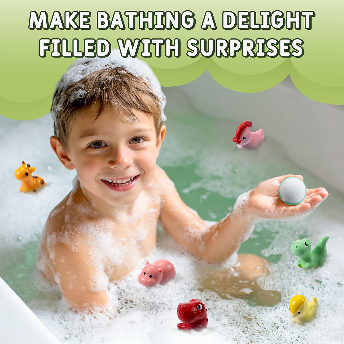 Ponomoba gift box styled in a kids bathroom for present-ready appeal