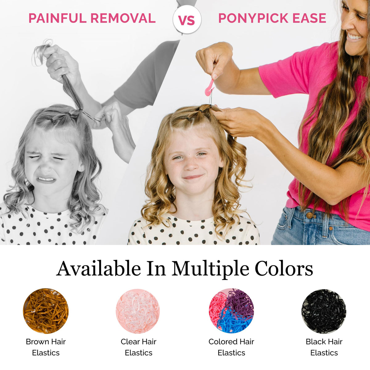 Pony Pick close-up hook and hidden blade showing safe hair protection benefit