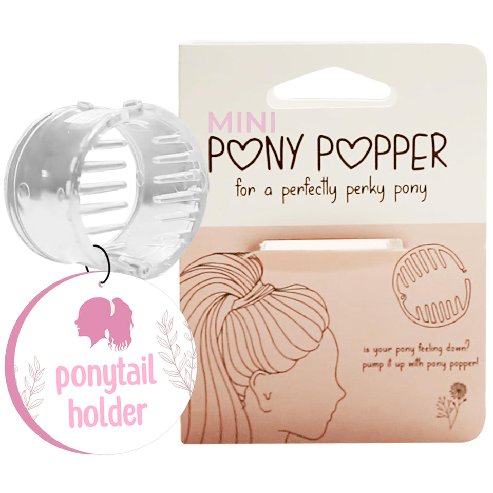 Pony Popper front view showing clear compact design and easy styling
