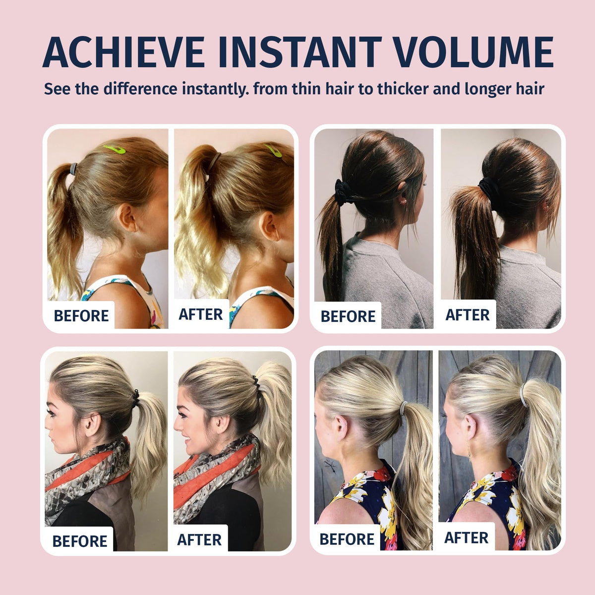 Pony Popper side profile clipped under hair demonstrating stable support benefit