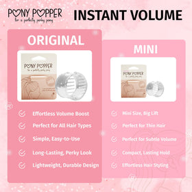 Pony Popper incorporated into a braided style adding body and neat finish benefit