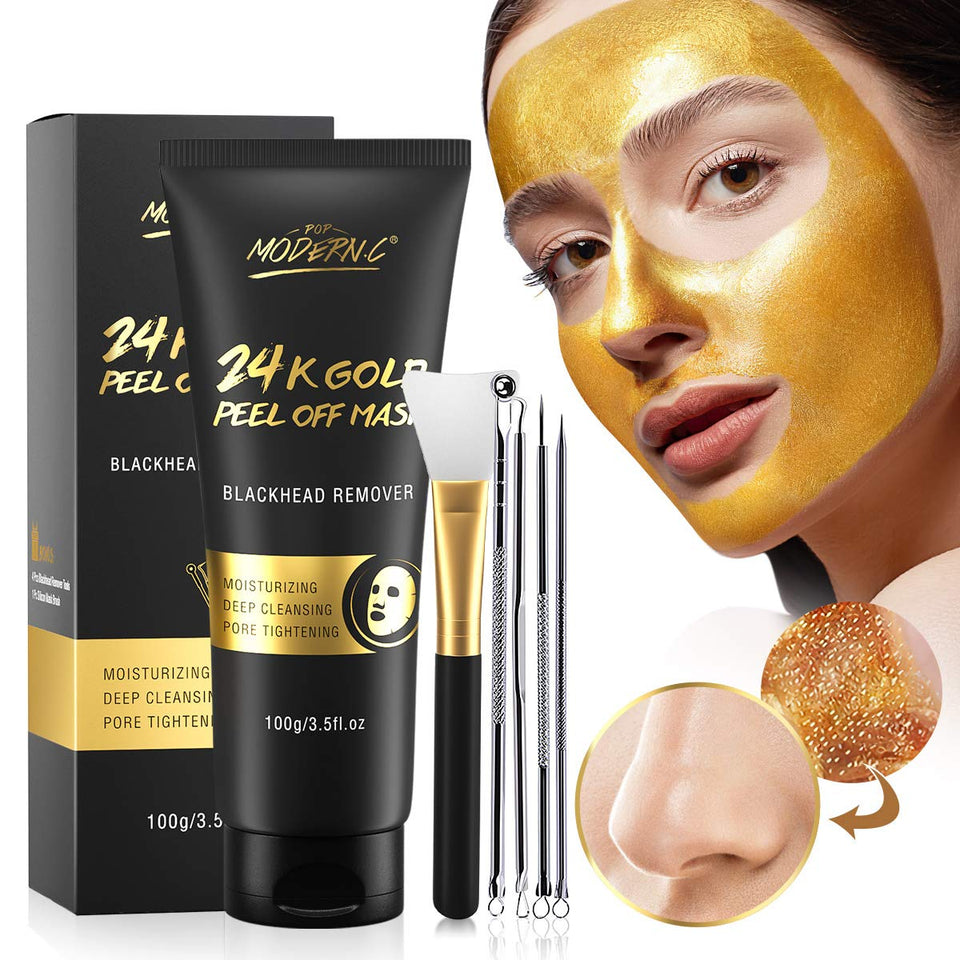 POP MODERN.C front packaging showing 24K gold mask for deep cleanse