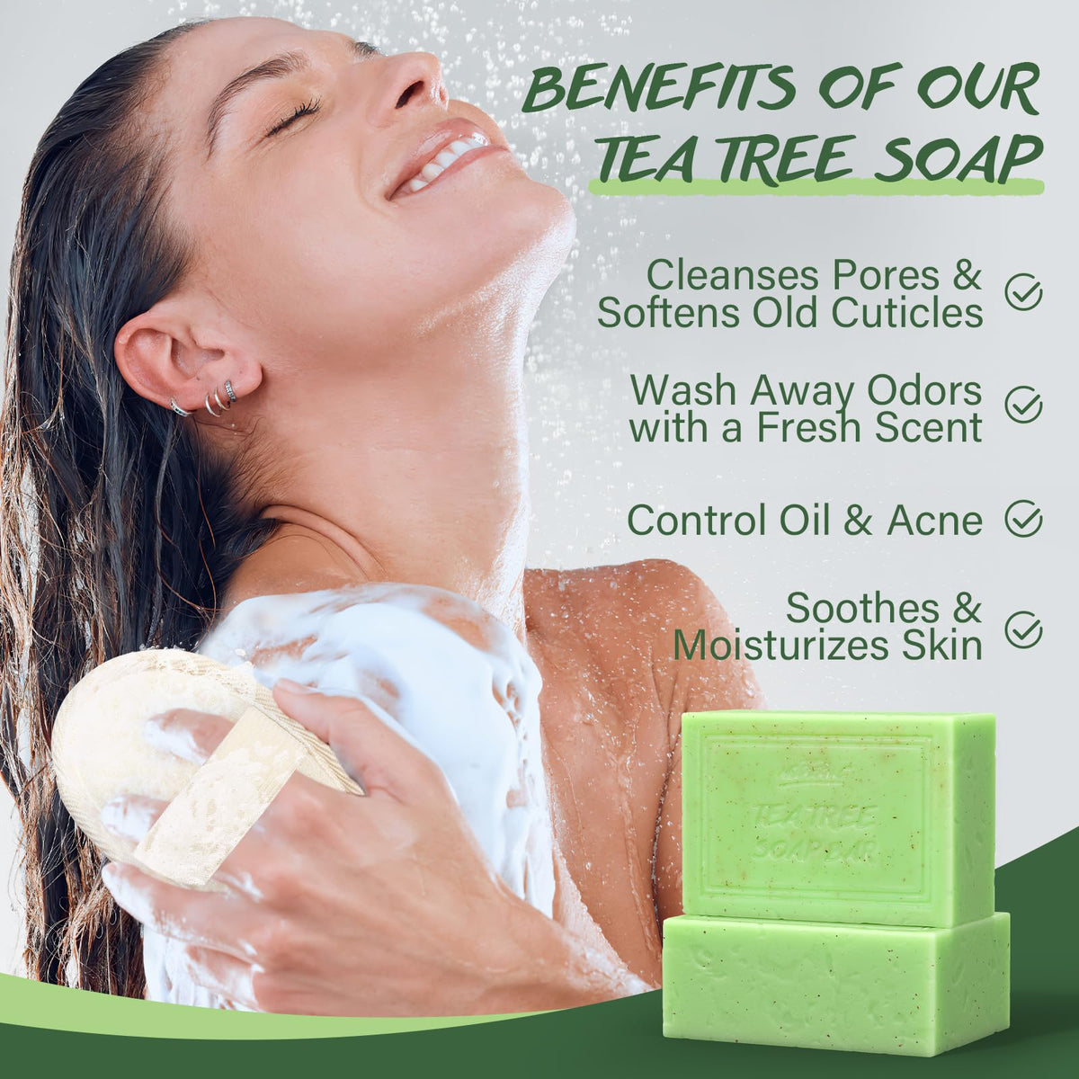 POP MODERN.C close-up soap texture showing gentle botanical exfoliation