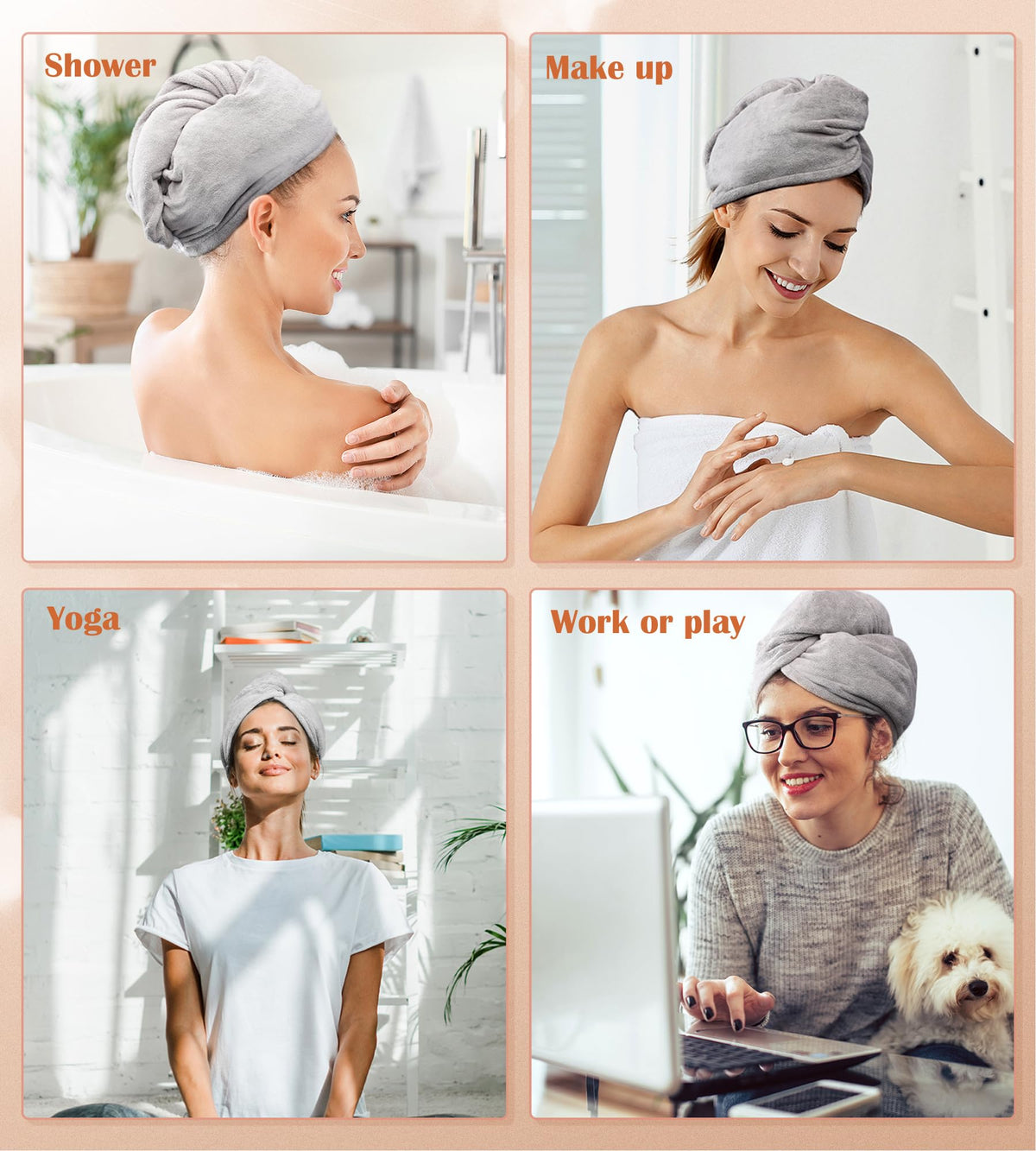 POPCHOSE three towels laid flat displaying included colors and travel convenience