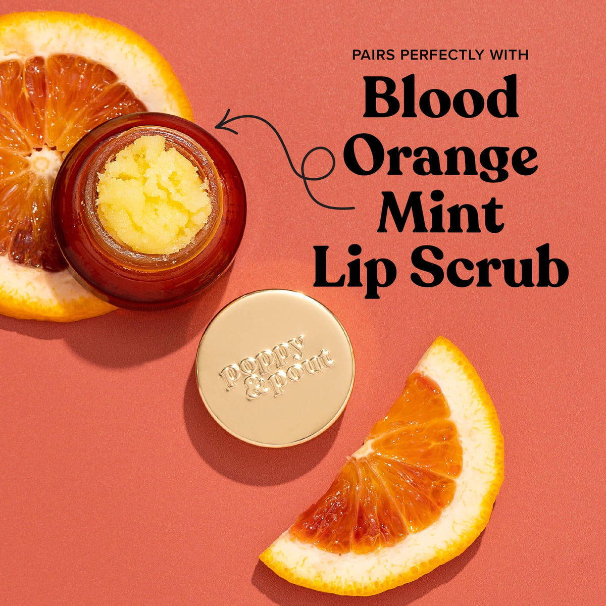 Poppy & Pout ingredient label details highlighting clean ingredients and cruelty free certification