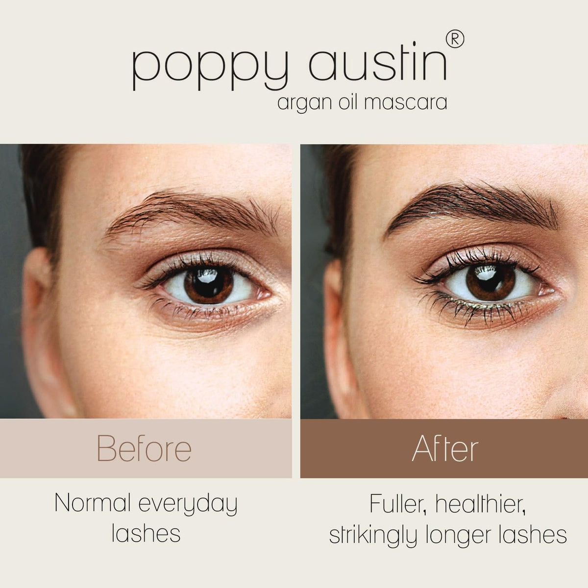 poppy austin argan oil ingredient visual highlighting nourishing benefit for lashes