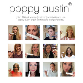 poppy austin before and after lashes demonstrating visible length and volumizing benefit