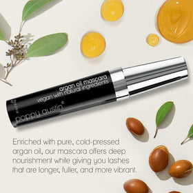 poppy austin on-model eyelashes showing lengthening and natural curl benefit