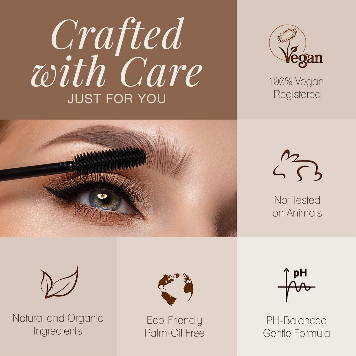 poppy austin wand close-up full-bristle brush separates lashes for defined volume
