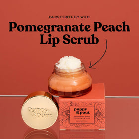 Poppy & Pout flatlay multiple tubes showing variety and product value