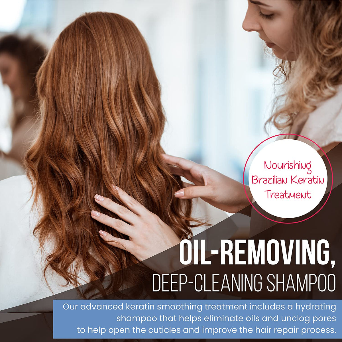 Portier conditioner pour demonstrating creamy smoothing finish