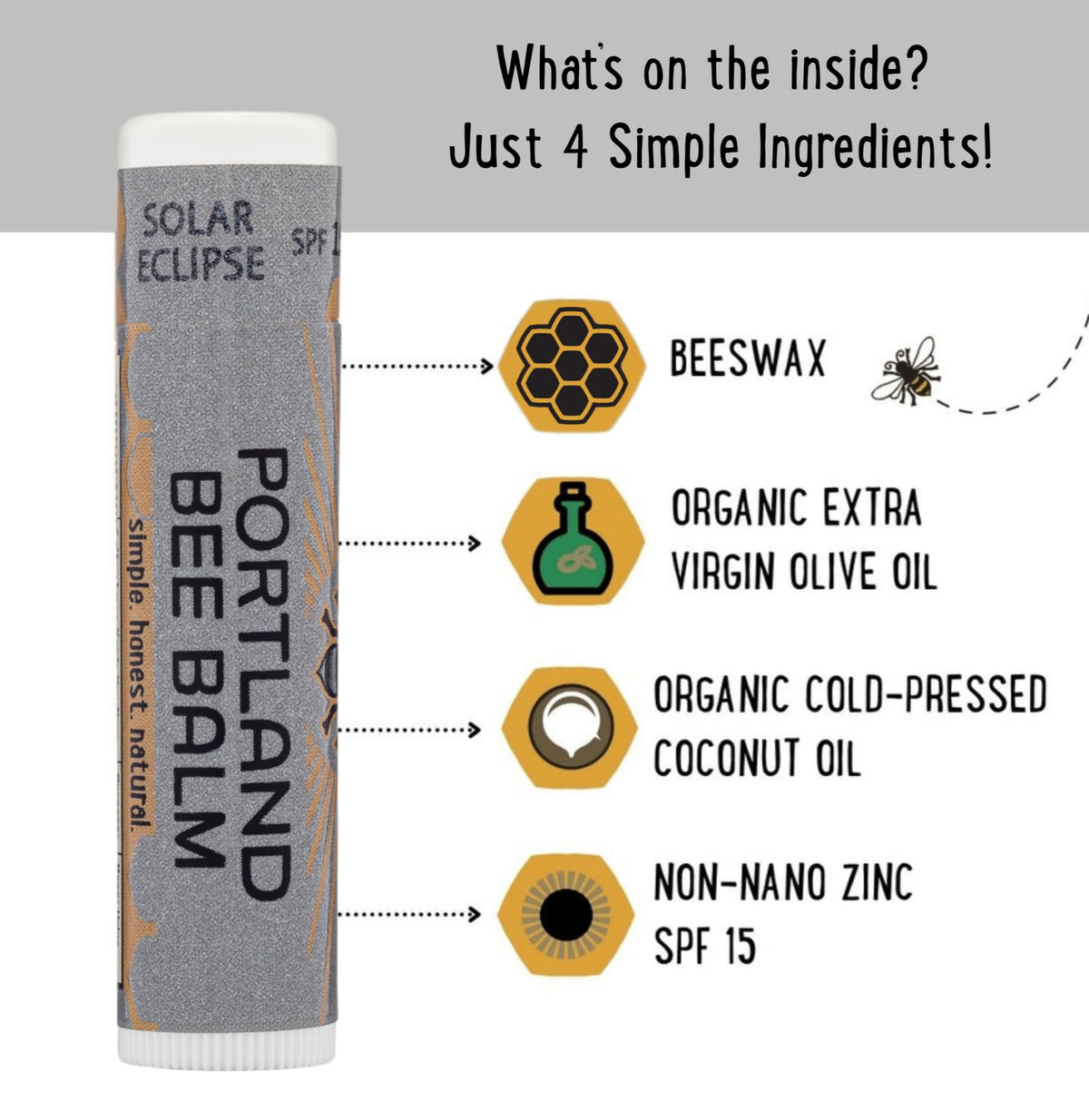 Applying Portland Bee Balm to lips for hydration and wind protection