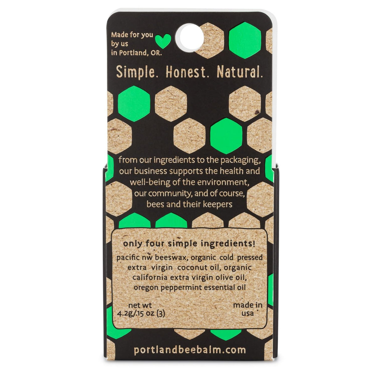 Portland Bee Balm close-up of beeswax texture highlighting nourishing barrier protection