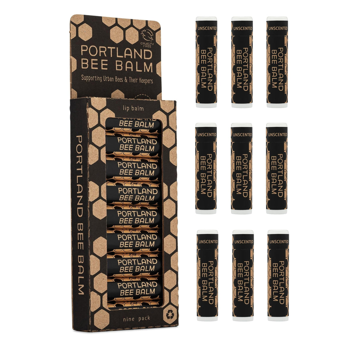 Portland Bee Balm front packaging showing natural design and benefits
