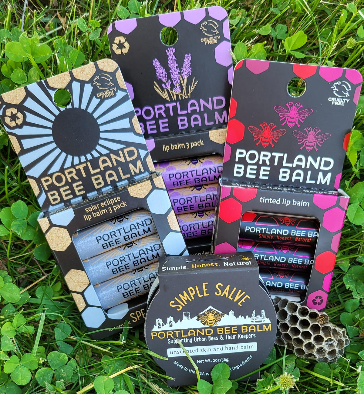 Portland Bee Balm in-hand application demonstrating easy, precise usage