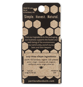 Portland Bee Balm open tube texture demonstrating smooth, moisturizing finish