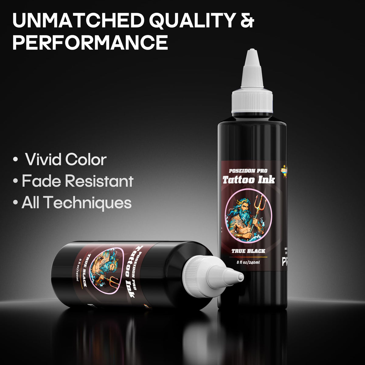 POSEIDON ink being poured to show smooth texture and consistent flow for shading