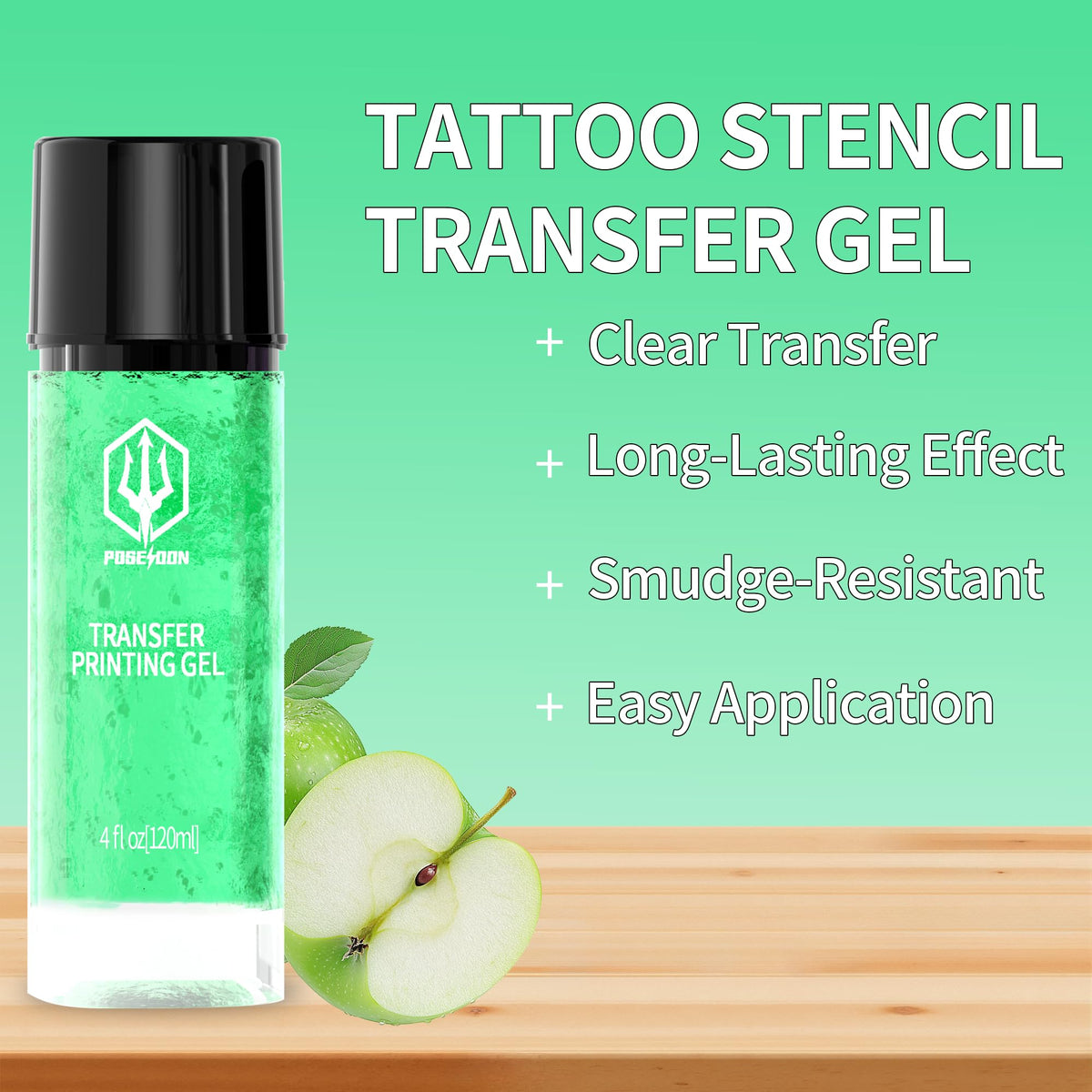 POSEIDON gel texture close-up showing smooth spreadability benefit