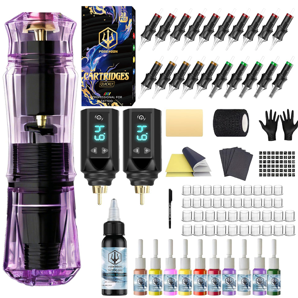 POSEIDON front packaging showing full starter kit and contents for easy setup
