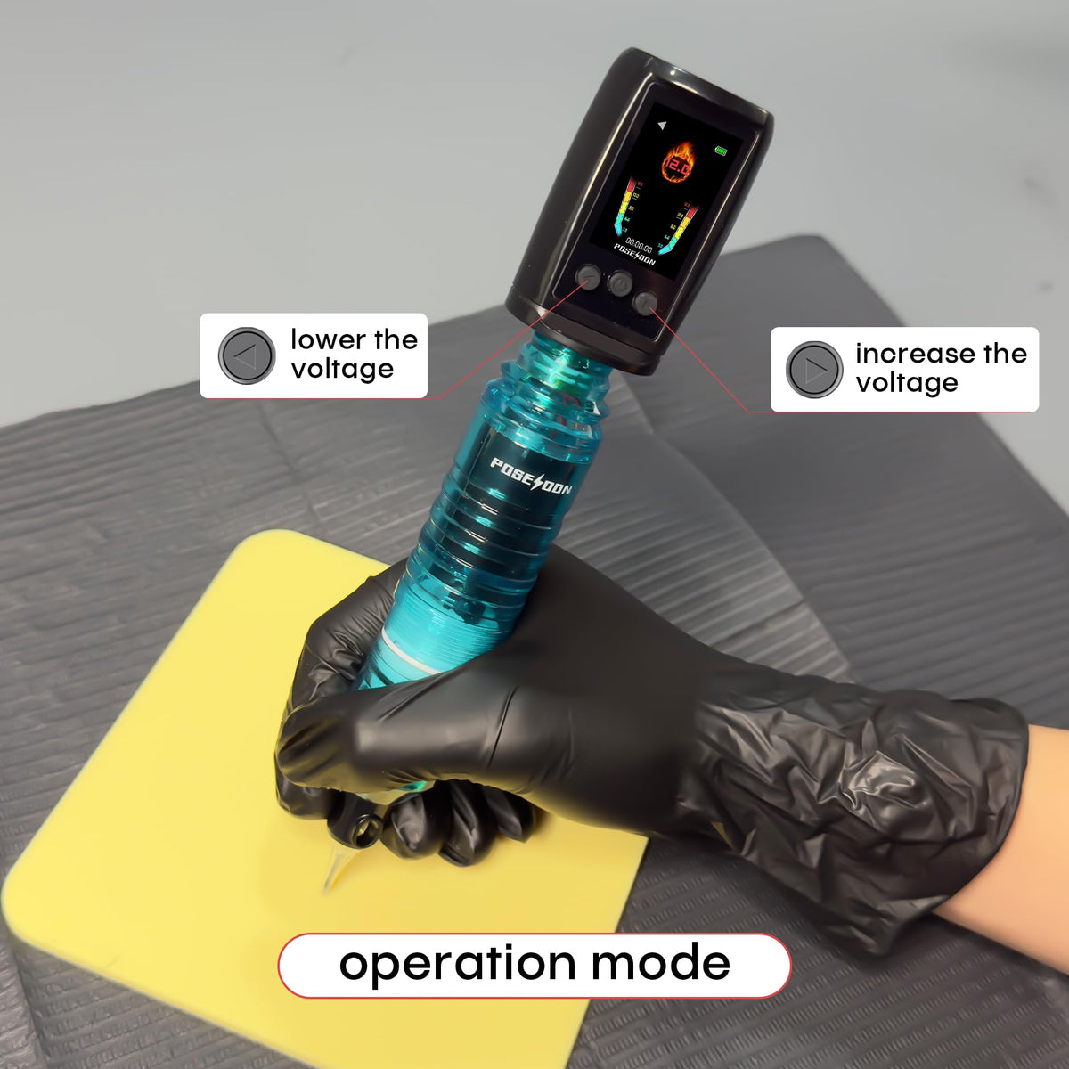POSEIDON packaged with cable and manual indicating ready-to-use convenience