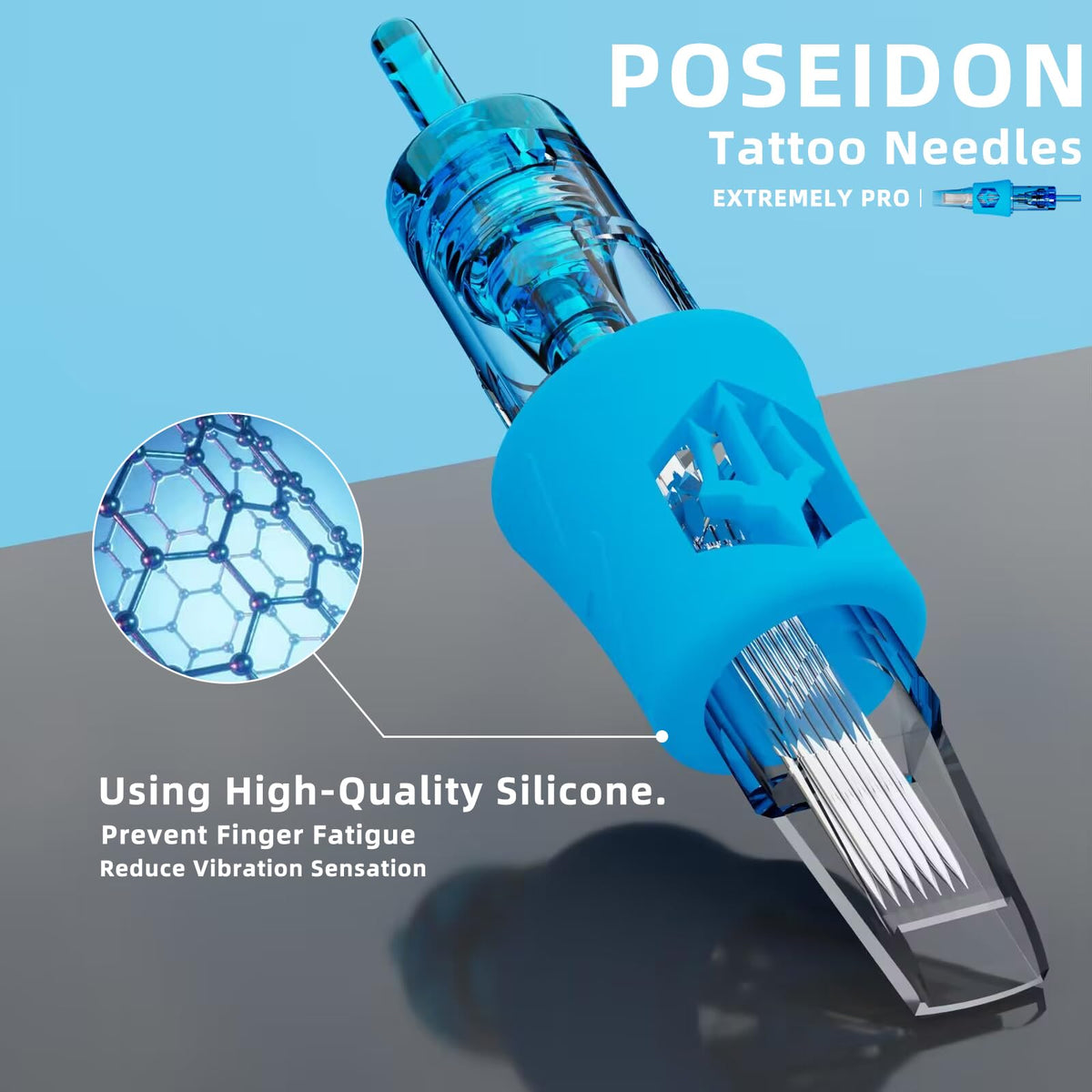 POSEIDON cartridge beside a coin for size comparison and handling assurance